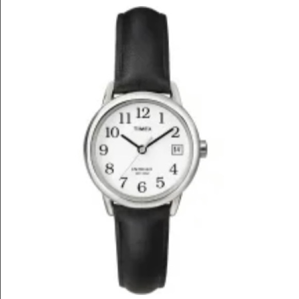 TIMEX Easy Read Watch with Date Window & Black Strap